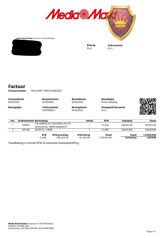 Meta Quest 3S P97 128 GB VR-headset met ademende kussen + Garantie